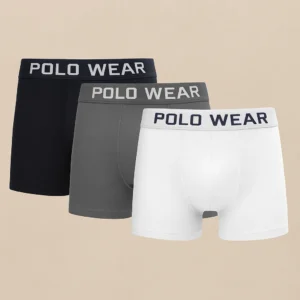 Kit 3 Cueca Boxer Polo Wear