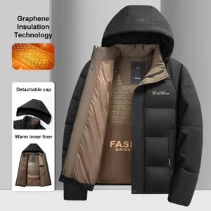 Jaqueta masculina de grafeno