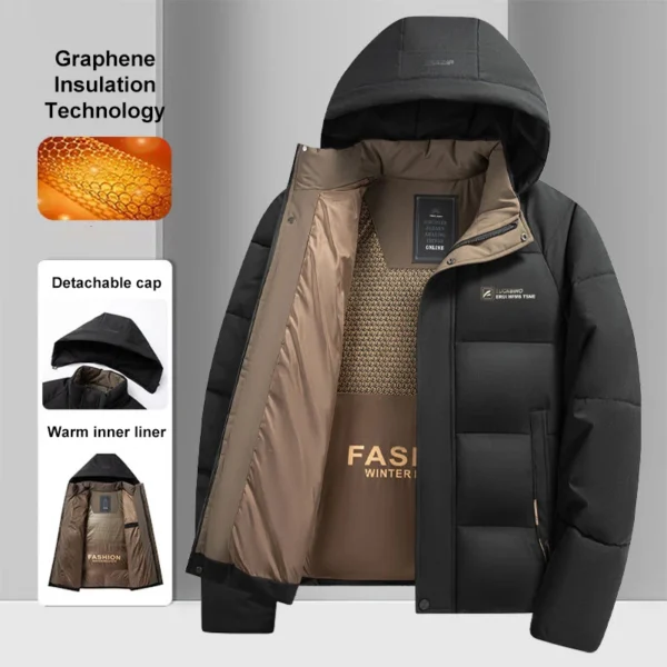 Jaqueta masculina de grafeno