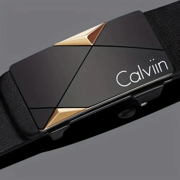 Cinto de couro PU Calviin - Imagem 3