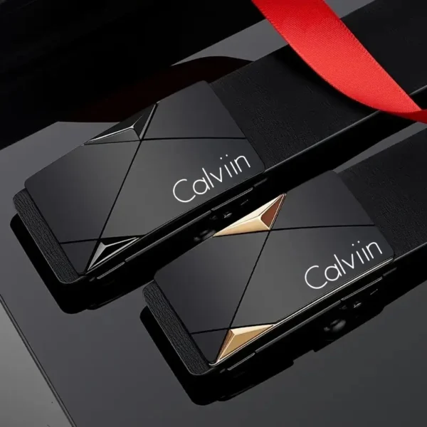 Cinto de couro PU Calviin - Imagem 9